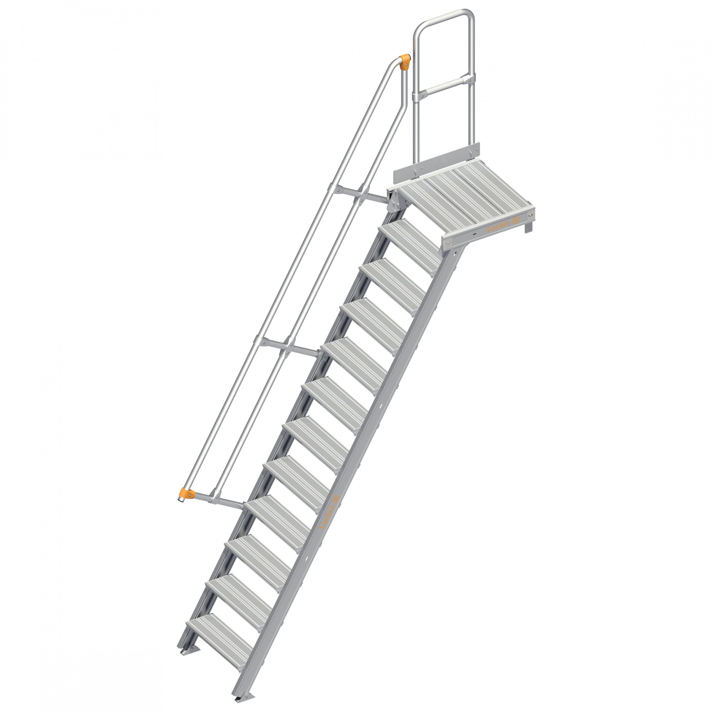 Layher 112 Treppe mit Plattform 60° 600mm 12 Stufen