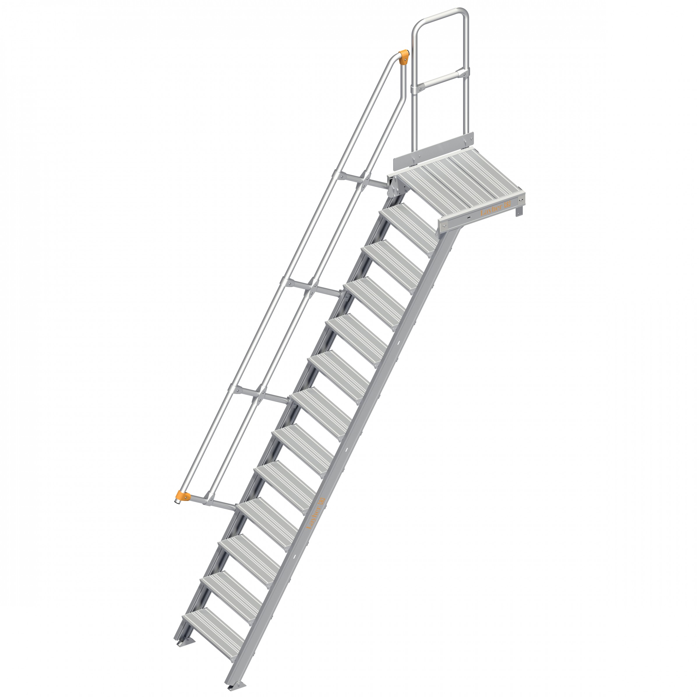 Layher 112 Treppe mit Plattform 60° 600mm 13 Stufen