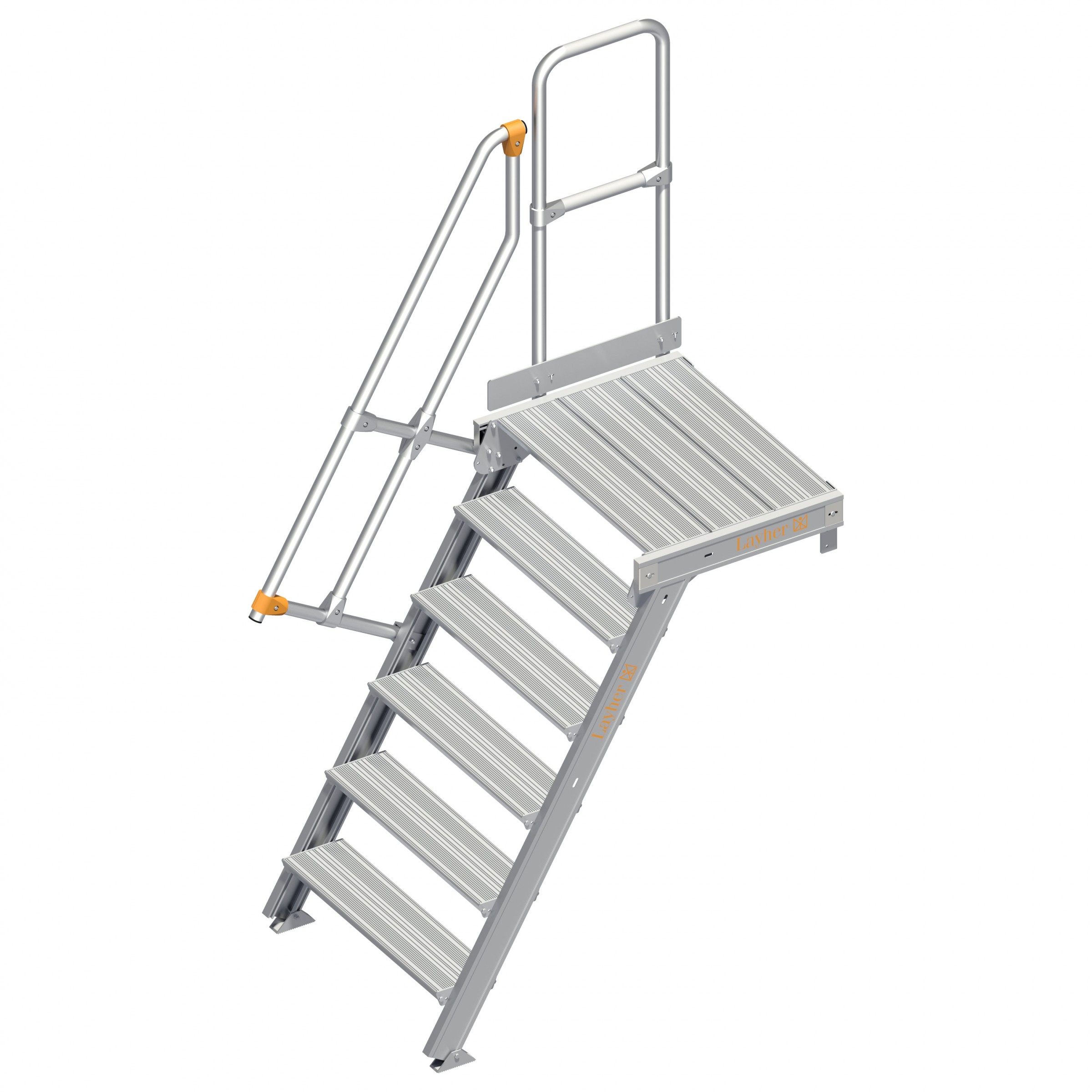 Layher 112 Treppe mit Plattform 60° 800mm 6 Stufen