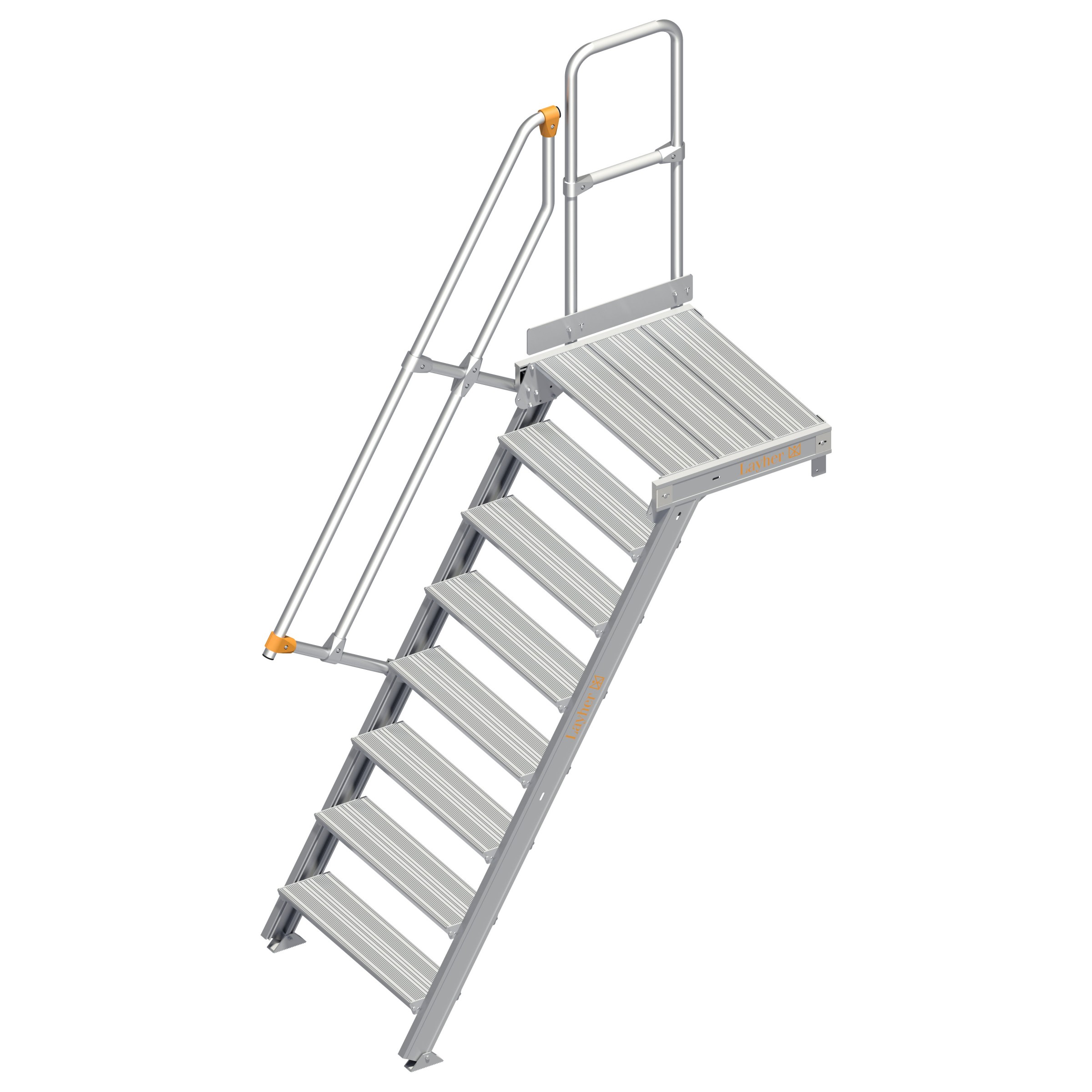 Layher 112 Treppe mit Plattform 60° 800mm 8 Stufen