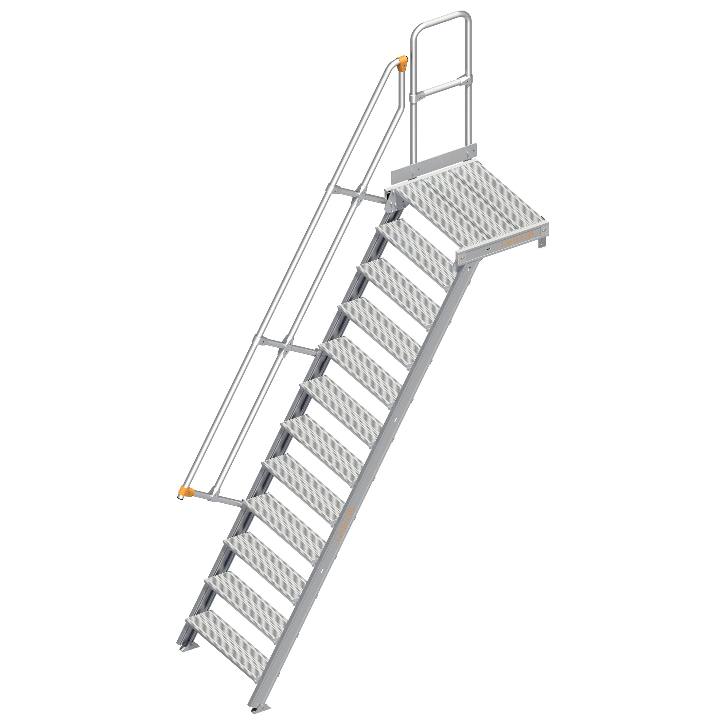 Layher 112 Treppe mit Plattform 60° 800mm 12 Stufen