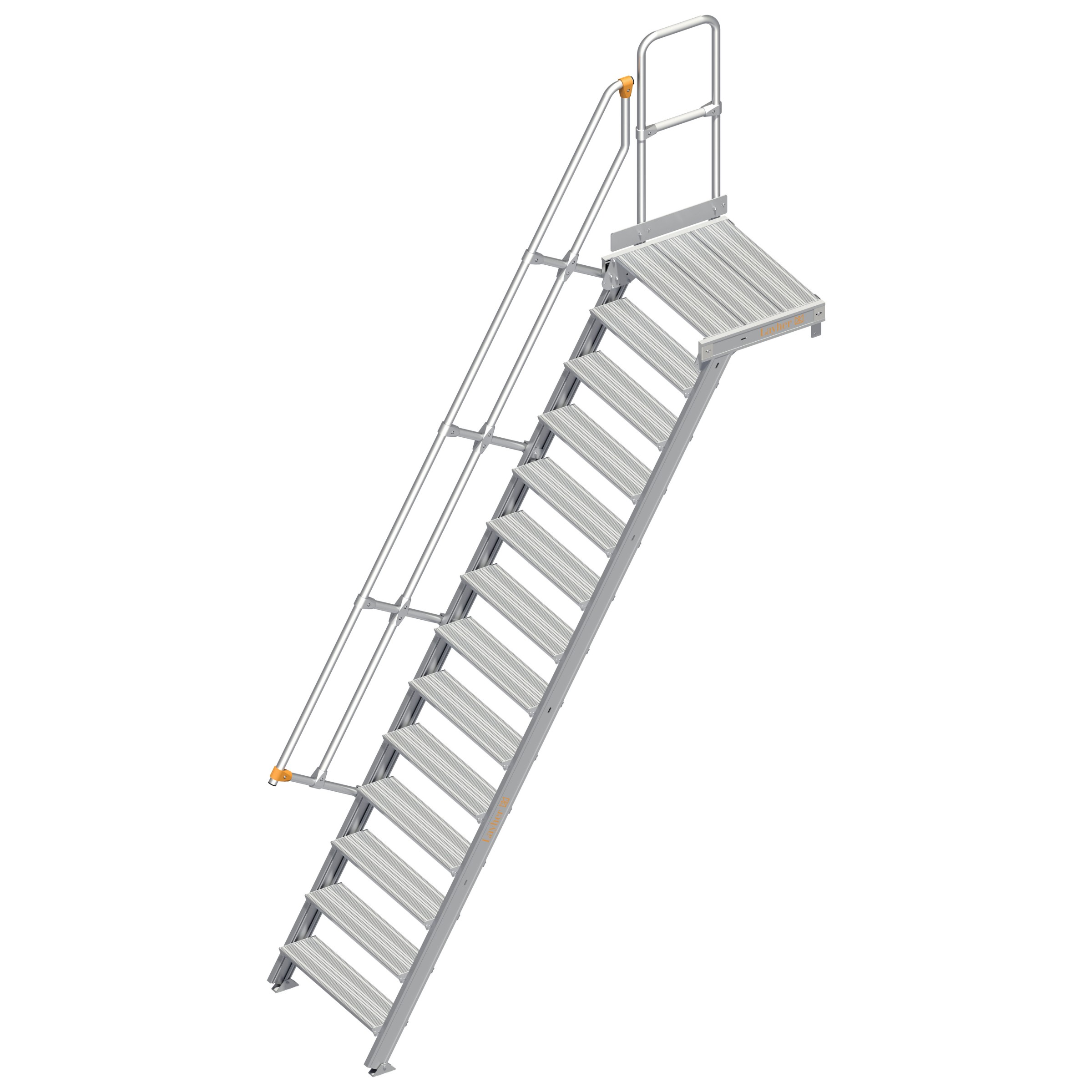 Layher 112 Treppe mit Plattform 60° 800mm 14 Stufen