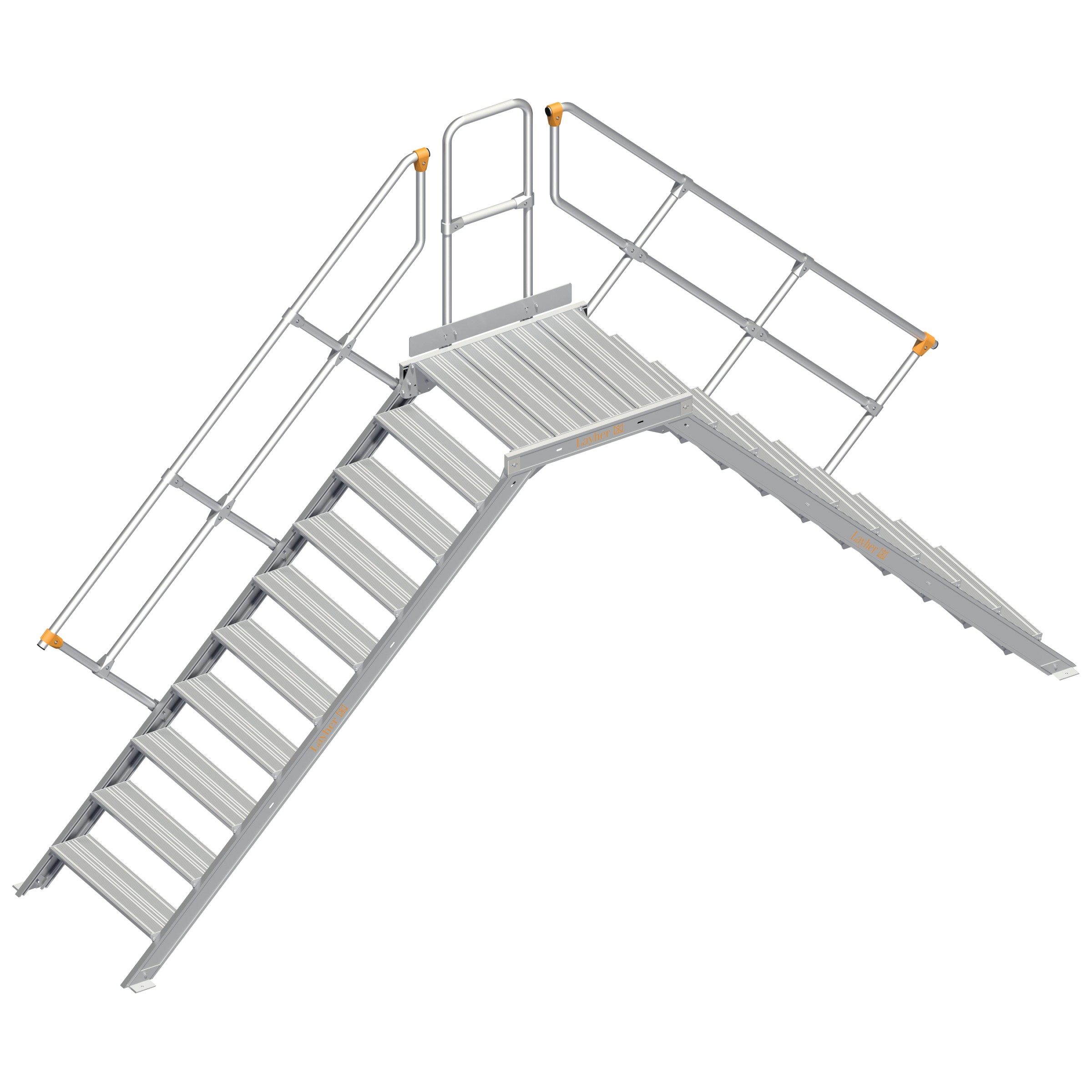 Layher 114 Übergang stationär 45° 80cm 10 Stufen