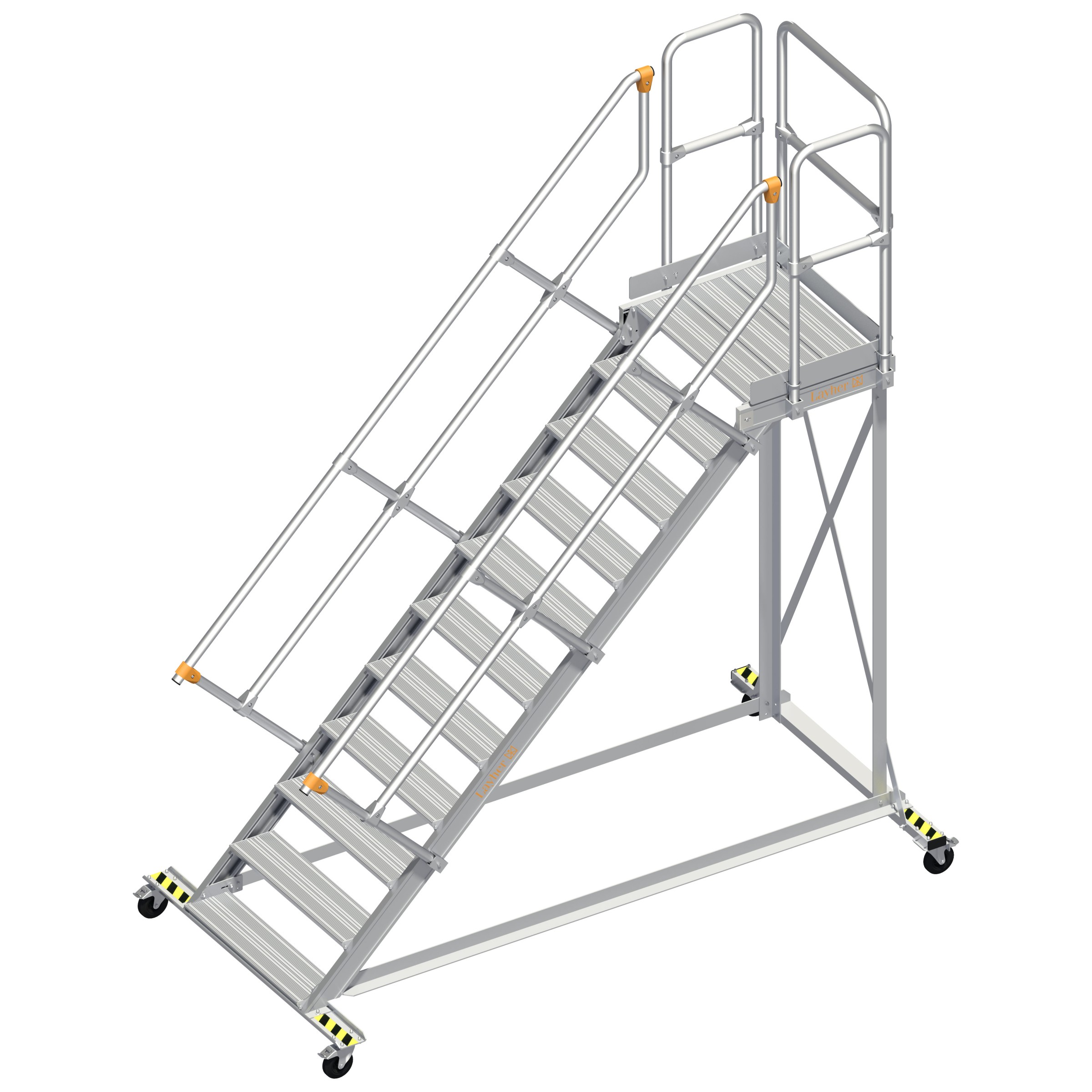 Layher 113 Wartungsbühne 45° 80cm 11 Stufen