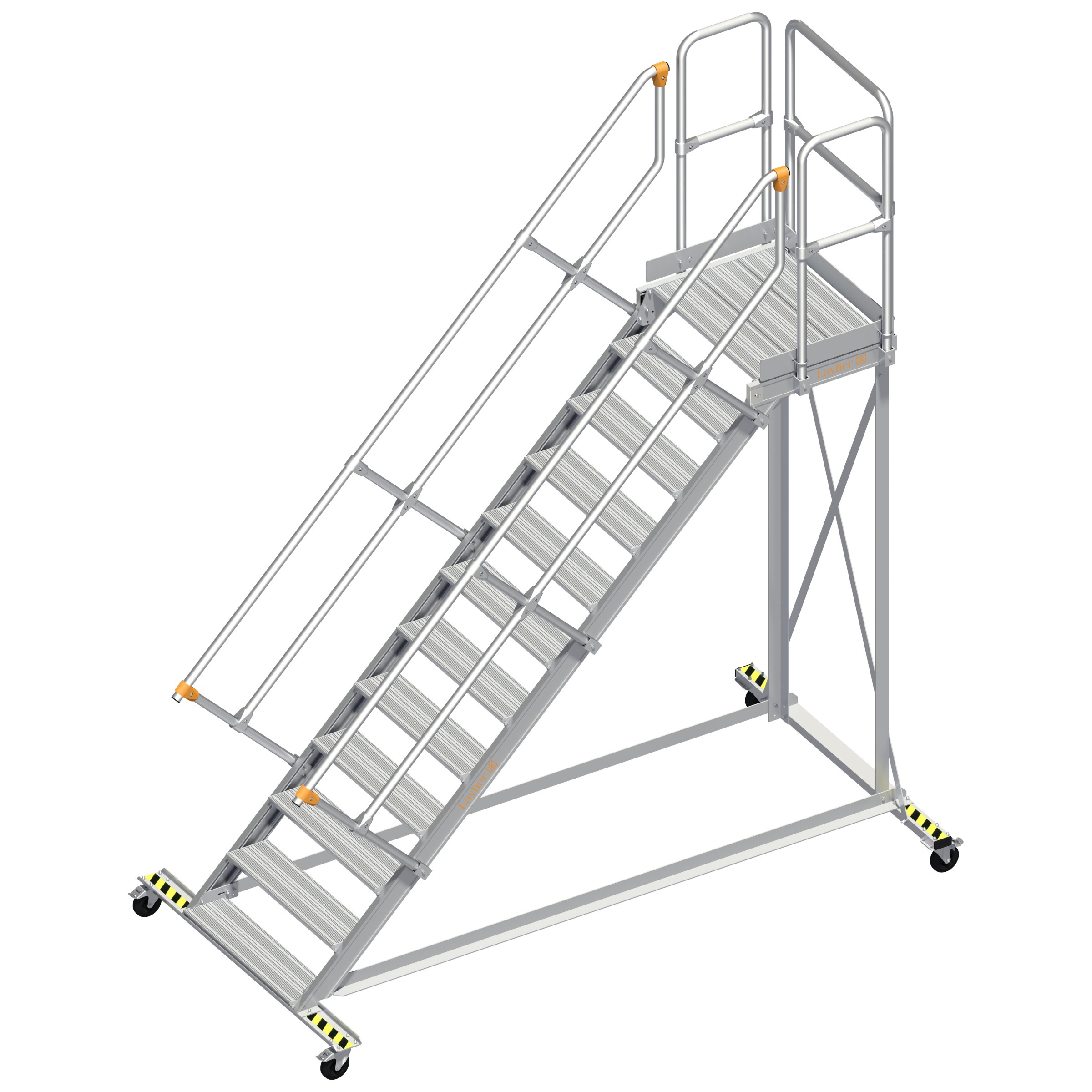Layher 113 Wartungsbühne 45° 80cm 12 Stufen