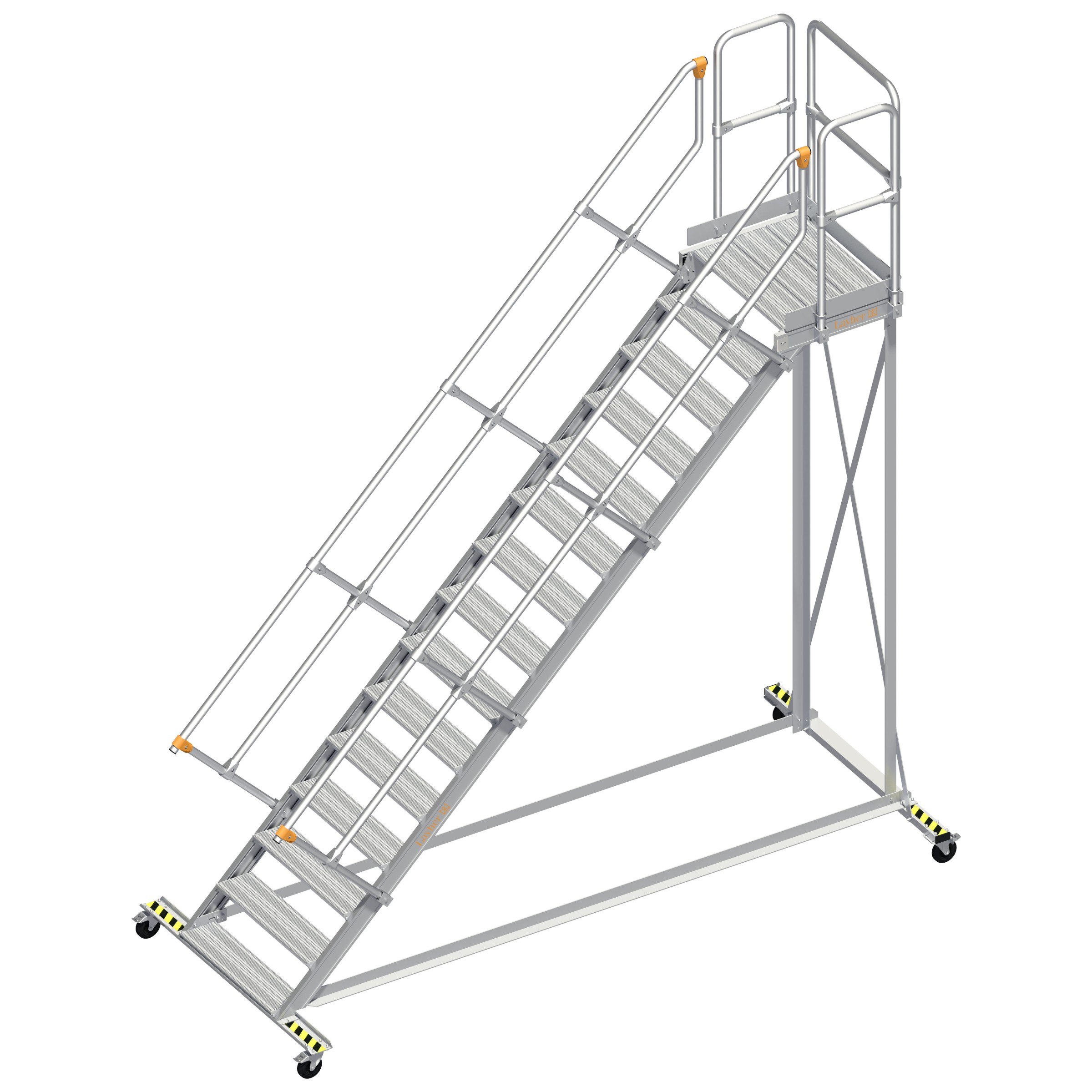 Layher 113 Wartungsbühne 45° 80cm 15 Stufen