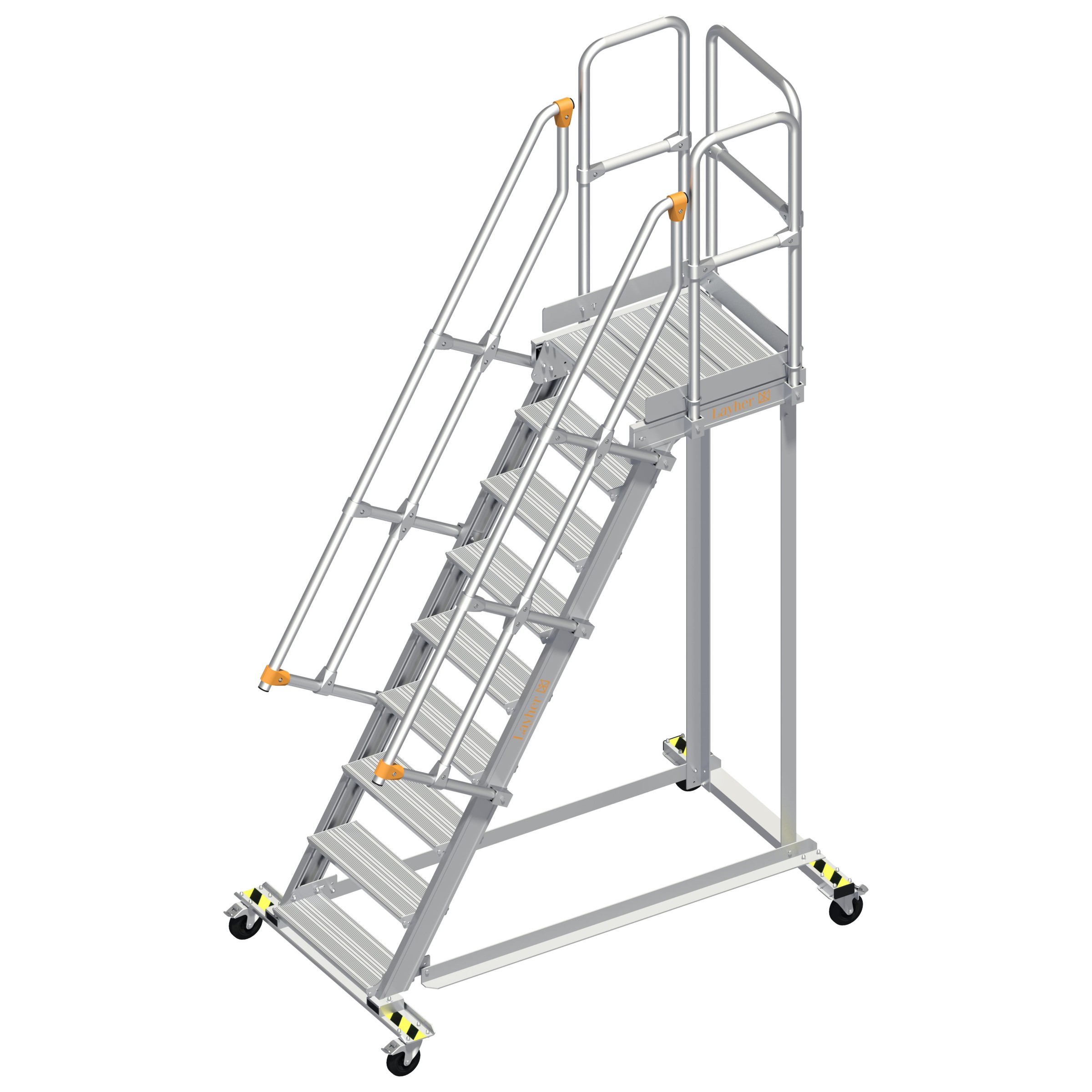 Layher 113 Wartungsbühne 60° 60cm 9 Stufen