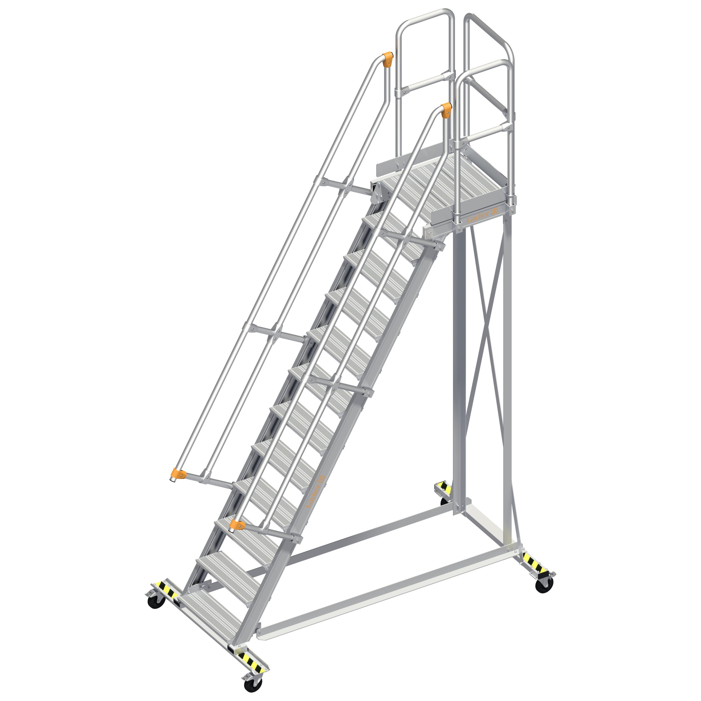 Layher 113 Wartungsbühne 60° 60cm 12 Stufen