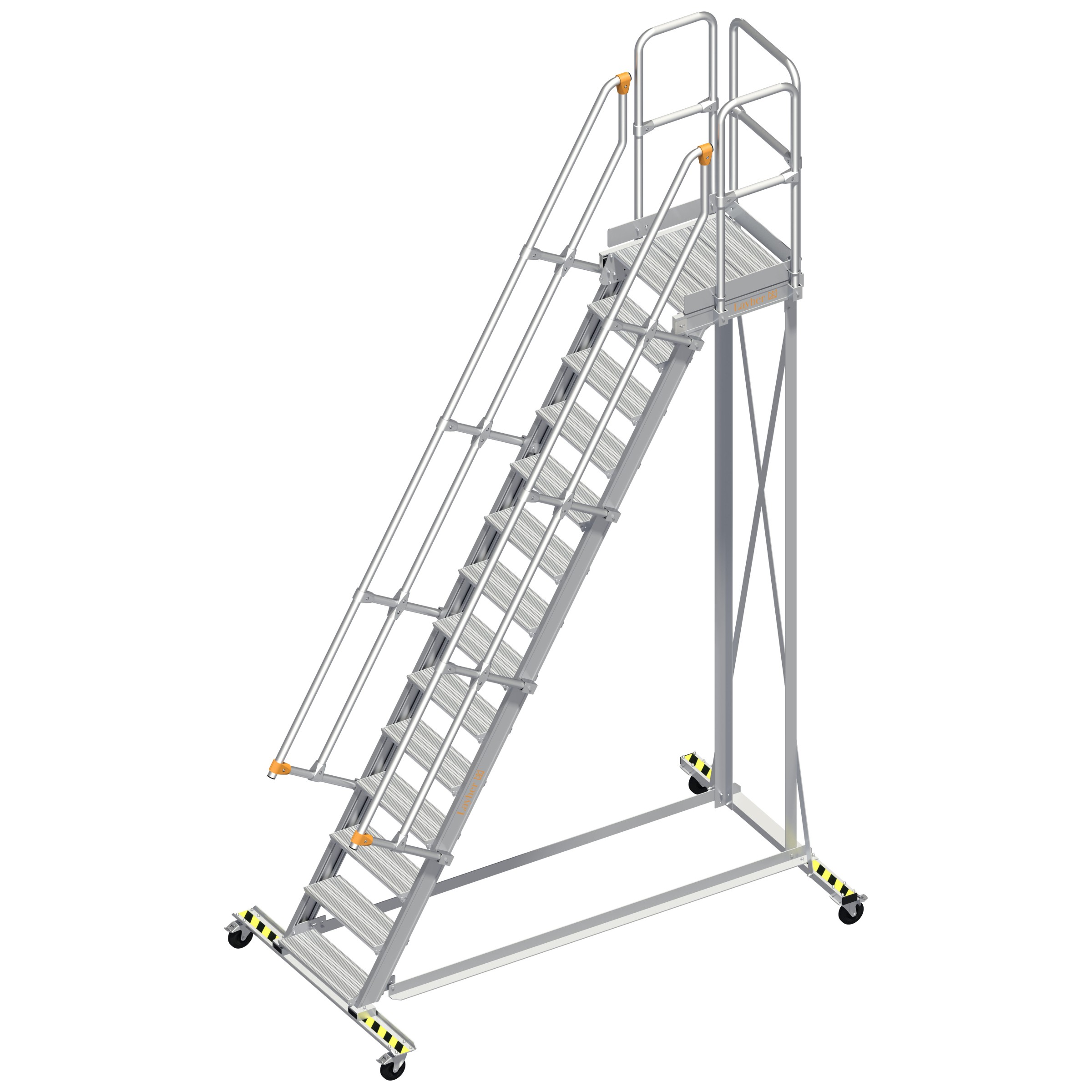 Layher 113 Wartungsbühne 60° 60cm 14 Stufen