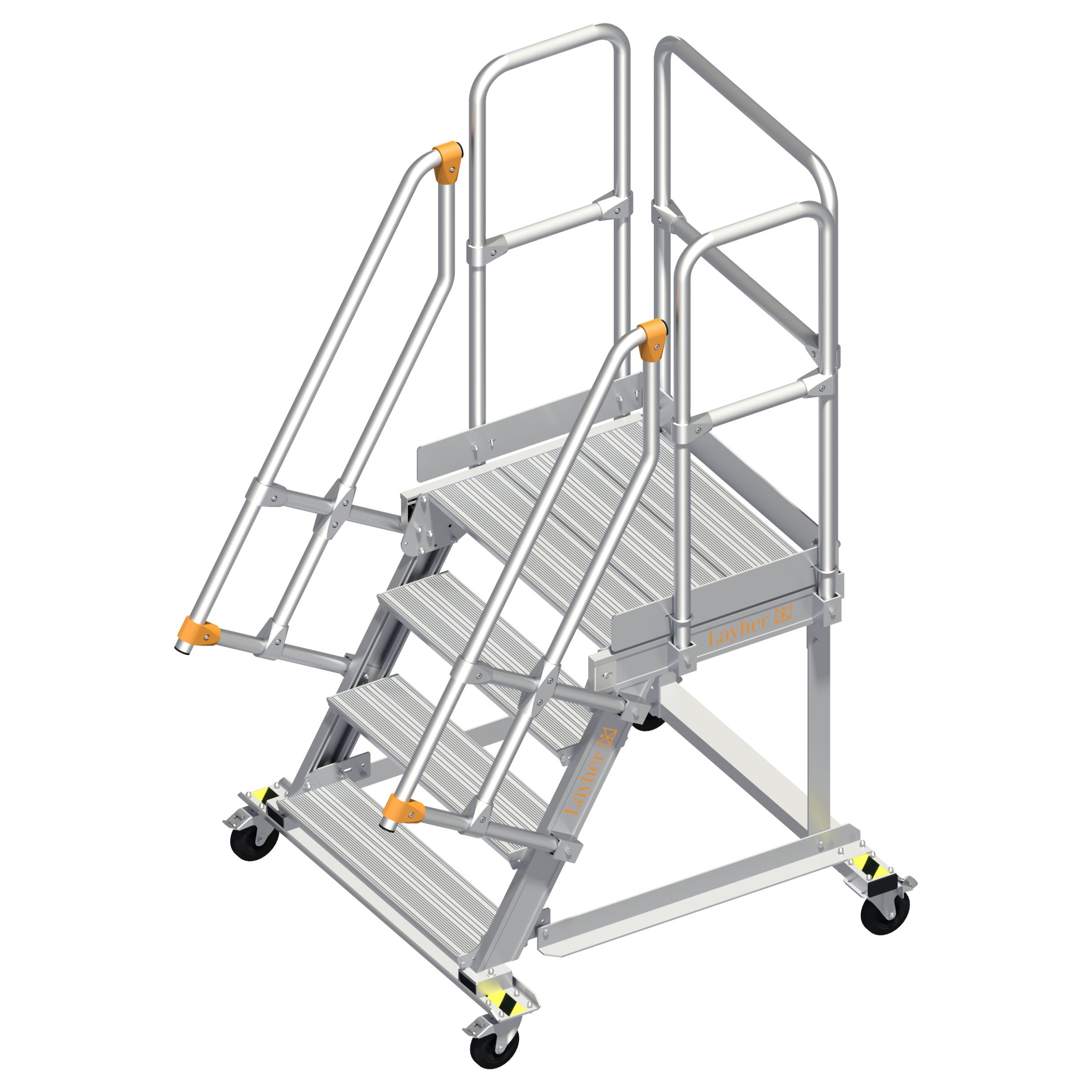 Layher 113 Wartungsbühne 60° 80cm 4 Stufen