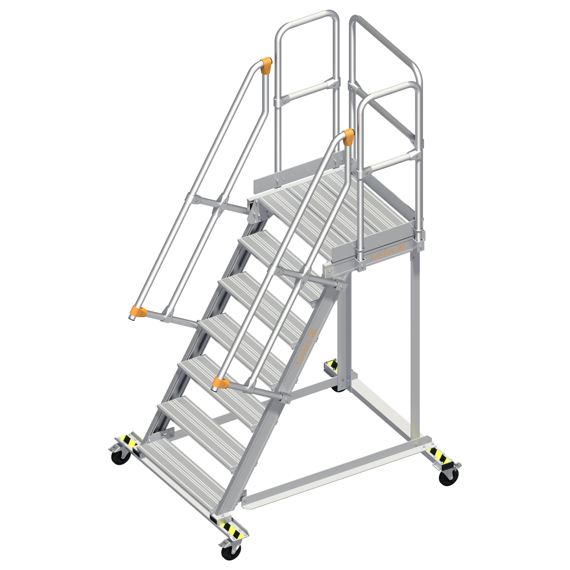 Layher 113 Wartungsbühne 60° 80cm 7 Stufen