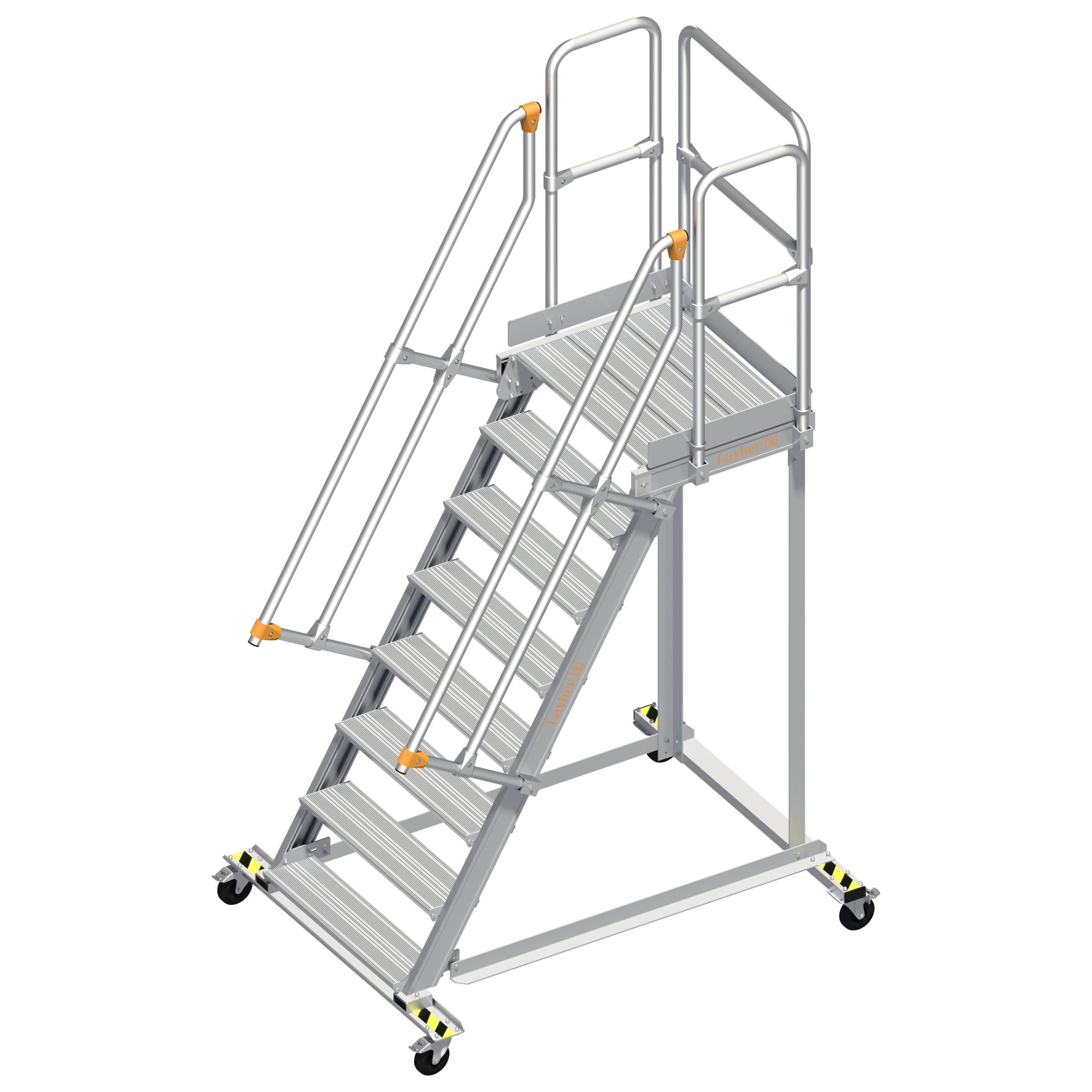 Layher 113 Wartungsbühne 60° 80cm 8 Stufen