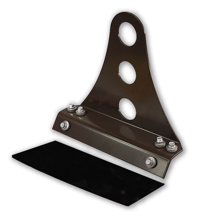 Dreirohr-Schneefanghalter für Trapezblech, Leisten- und Sandwichdach, braun