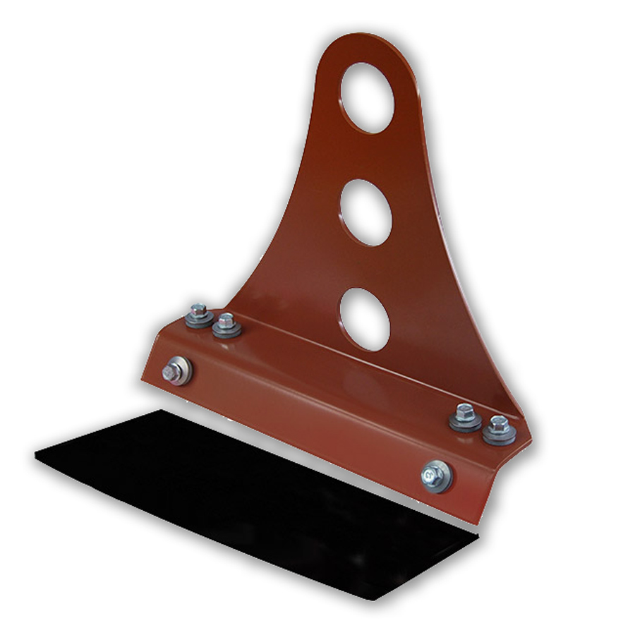 Dreirohr-Schneefanghalter für Trapezblech, Leisten- und Sandwichdach, rot