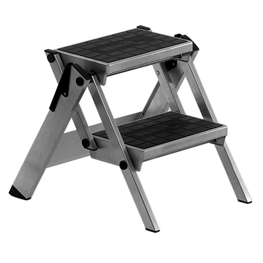 Zarges Sicherheitstreppe Plazamax P klappbar mit Gummibelag 2 Stufen