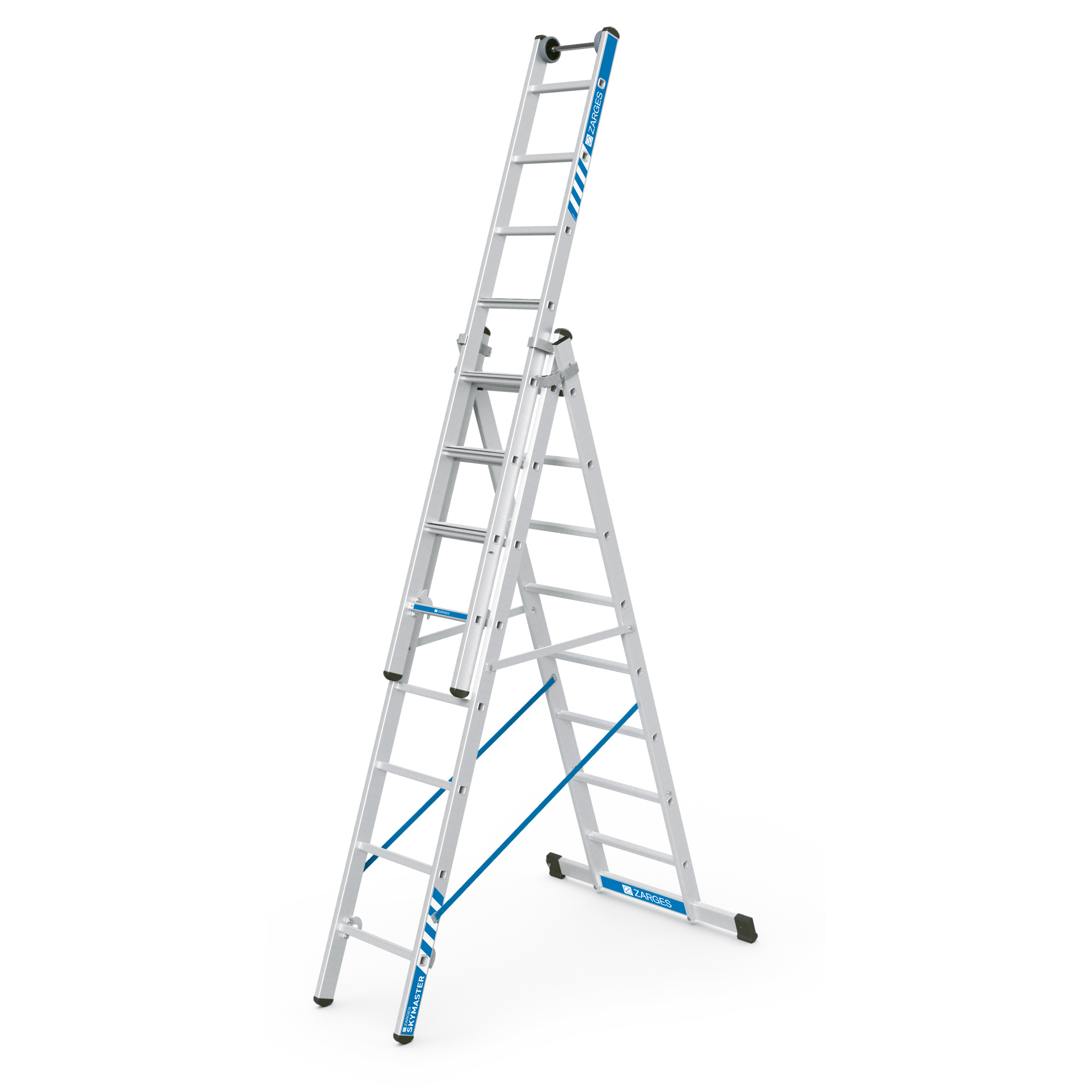 Zarges Mehrzweckleiter Skymaster Plus X 3x8 Stufen