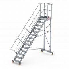 Altrex Podesttreppe fahrbar 45° 14 Stufen