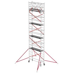 Altrex Fahrgerüst RS Tower 51 Aluminium mit Holz-Plattform 10,20m AH schmal 0,75x1,85m