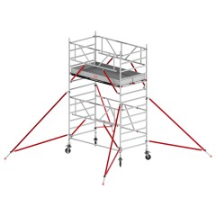 Altrex RS Tower 55-S mit Safe-Quick® 4,8m Arbeitshöhe Fiber-Deck 1,85m