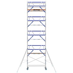 ASC Rollgerüst AGS Pro 190x75cm mit Carbon-Plattformen und einseitigem Geländer 10,3m Arbeitshöhe