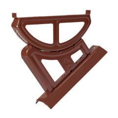 Laufroststütze für Wellplattenplatten, Profil 5-8, rotbraun
