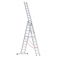 Euroline Premium 307 Mehrzweckleiter 3x12 Sprossen