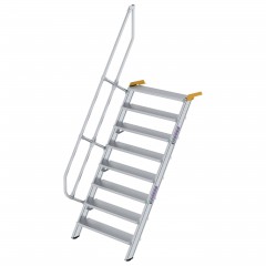 MUNK Treppe 60°  inkl. einen Handlauf, 1000mm Stufenbreite, 8 Stufen