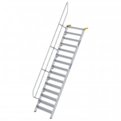 MUNK Treppe 60°  inkl. einen Handlauf, 1000mm Stufenbreite, 15 Stufen