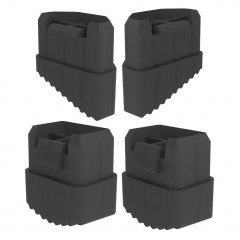 MUNK Innenschuhe für einseitig begehbare Stehleiter ML 4 Stück 35x22 mm