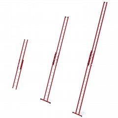 MUNK Kunststoff Schiebeleiter 2x10 Sprossen