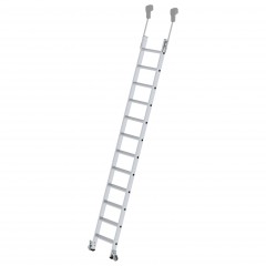 MUNK Aluminium-Regalleiter fahrbar 12 Stufen