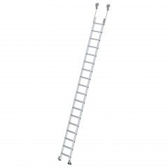 MUNK Aluminium-Regalleiter fahrbar 18 Stufen