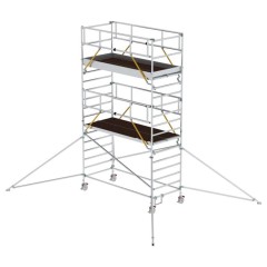 MUNK Rollgerüst SG mit Doppelplattform 1,35x3,00m und Ausleger 6,47m AH