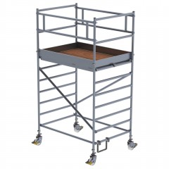 MUNK Rollgerüst mit Doppelplattform 1,35x1,80m Plattform, 4,35m AH