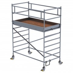 MUNK Rollgerüst mit Doppelplattform 1,35x2,45m Plattform, 4,35m AH
