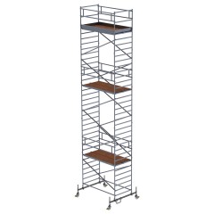 MUNK Rollgerüst mit Doppelplattform 1,35x2,45m Plattform, 11,35m AH
