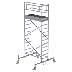 MUNK Rollgerüst mit Fahrbalken 0,75x1,80m Plattform 5,00m AH