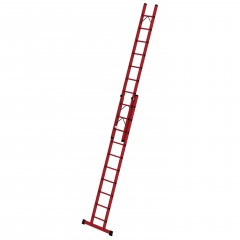 MUNK Vollkunststoff Seilzugleiter mit Traverse 2x10 Sprossen