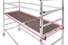 Hymer Einzelteil Gerüst Bühne mit Durchstiegsklappe 2,95x0,65m 21,2kg