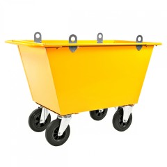 Kongamek Abfallwagen mit Hebeösen 1150x730x860mm Gummibereifung und 300l Volumen