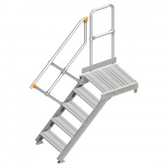 Layher 112 Treppe mit Plattform 45° 60cm 5 Stufen