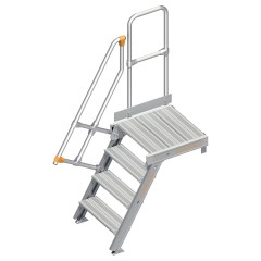 Layher 112 Treppe mit Plattform 60° 600mm 4 Stufen