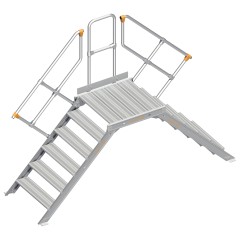 Layher 114 Übergang stationär 45° 80cm 6 Stufen