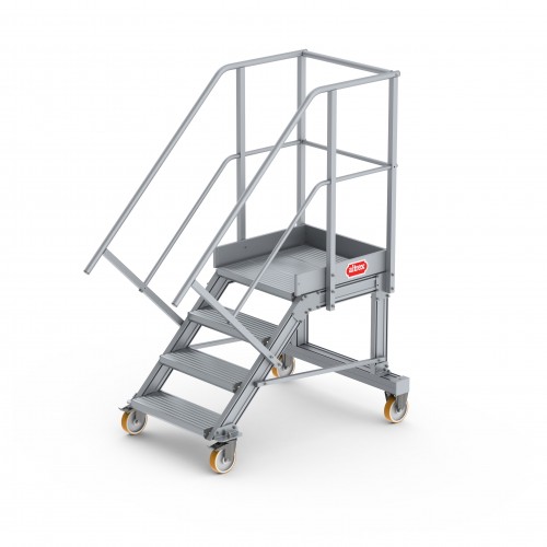 Altrex Podesttreppe fahrbar 45° 4 Stufen