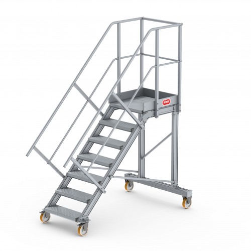 Altrex Podesttreppe fahrbar 45° 7 Stufen