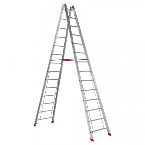 Euroline Premium 305 Sprossenstehleiter 2x14 Sprossen