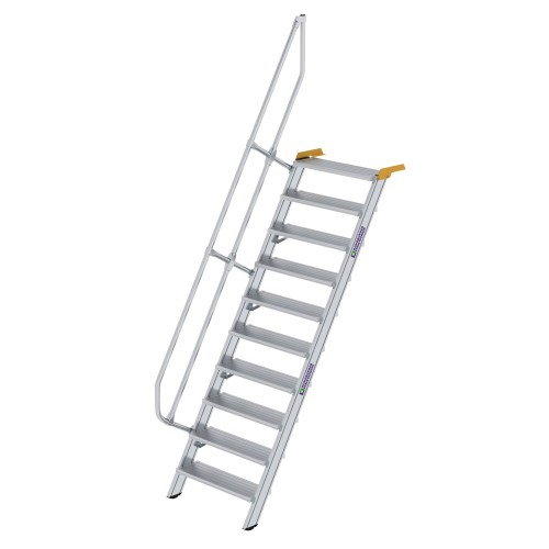 MUNK Treppe 60°  inkl. einen Handlauf, 800mm Stufenbreite, 10 Stufen