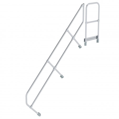 MUNK Handlauf für Treppe 45° mit Plattform, 9 Stufen