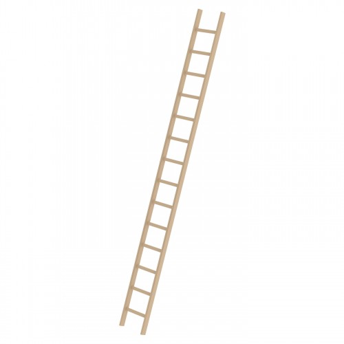MUNK Holz-Anlegeleiter ohne Traverse 14 Sprossen