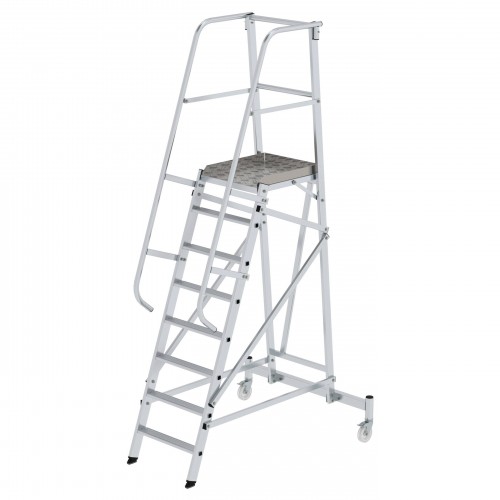 MUNK Plattformleiter fahrbar 8 Stufen